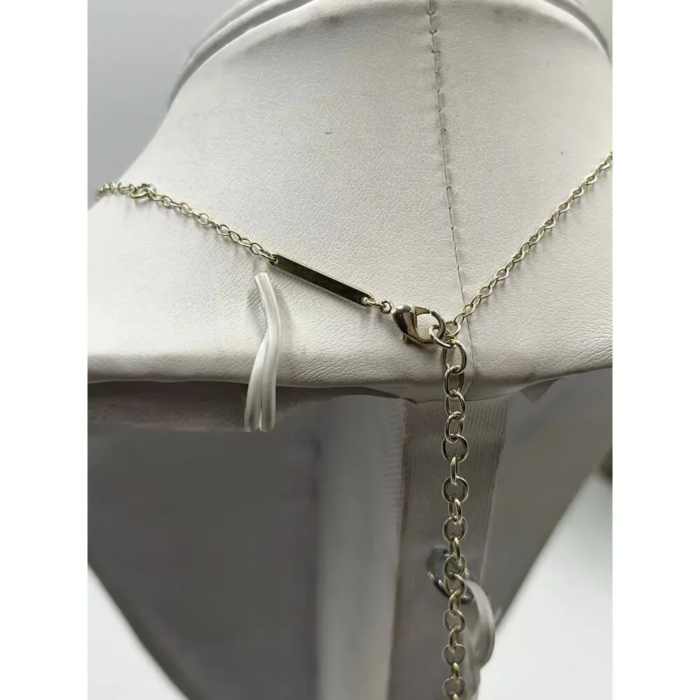 Kendra Scott Lindsay Silver Single Strand‎ White Pearl Necklace Reworked